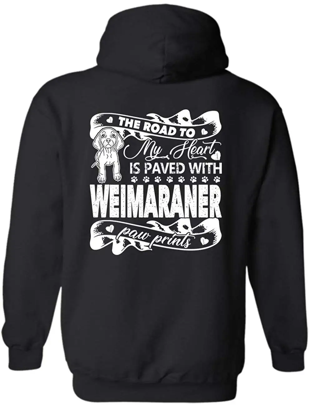 TSDFC мое сердце относится к My Weimaraner Длинная толстовка толстовки с капюшоном для