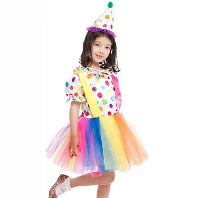 Umorden костюм клоуна для девочки 3-8 лет