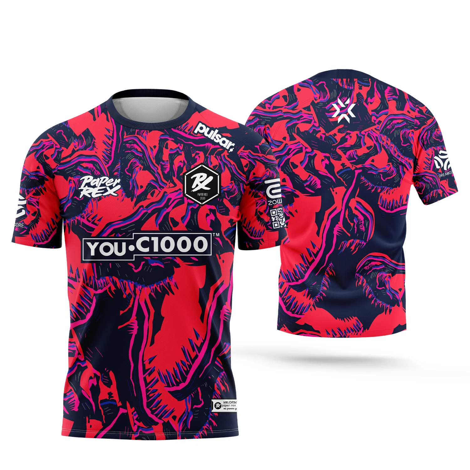 2025 New prx Esports Club Gaming Enthusiasts VALORANT Men's and Women's Summer Casual T-shirt