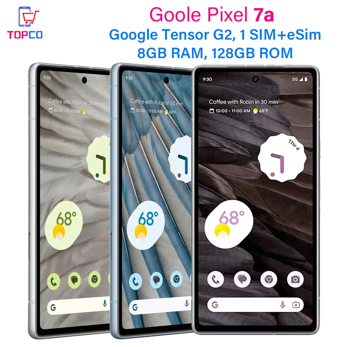 Google Pixel 7a 128 ГБ ПЗУ 5G 6 1 дюйма Tensor G2 Octa Core 8 ОЗУ 64 МП и 13 NFC eSim Оригинальный