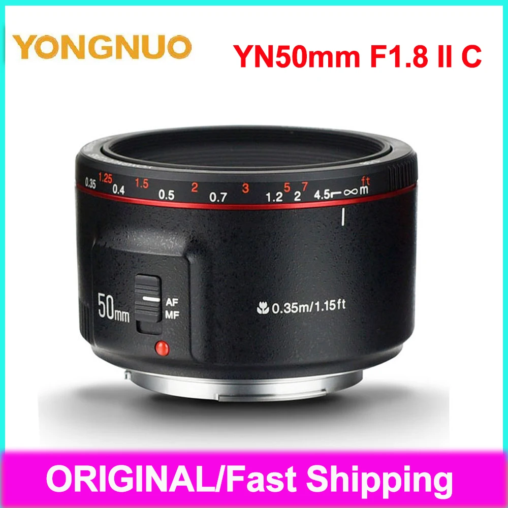 Объектив YONGNUO YN50mm F1.8 II для камеры Canon DSLR