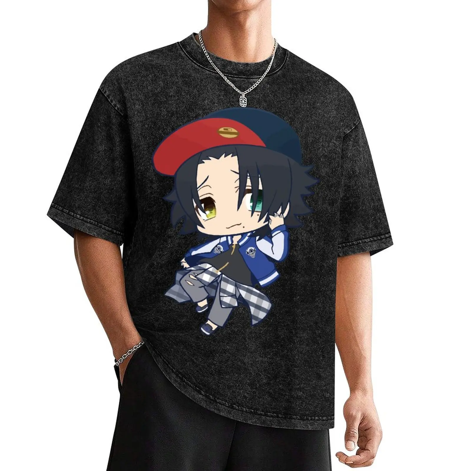 Футболка Jiro Chibi (Hypmic) с графикой футболка большого размера рисунком футболки на