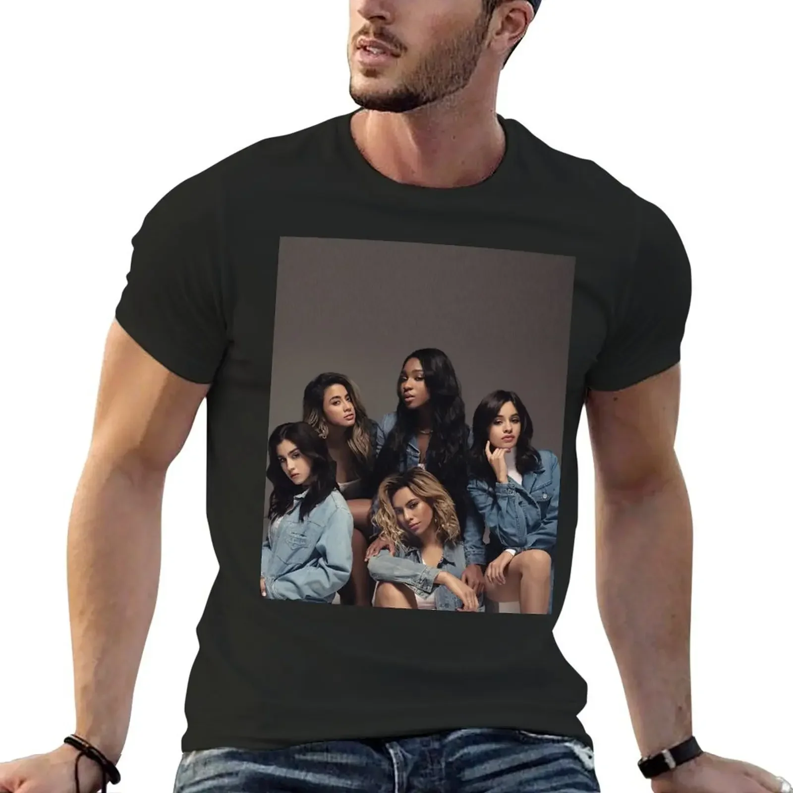 Футболка FIFTH HARMONY BILLBOARD рубашки с надписью мужские футболки высокого качества