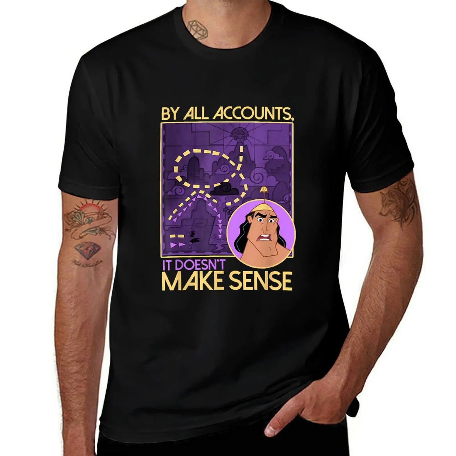 Футболка Emperor_s New Groove Kronk Doesn_t Make Sense винтажная футболка с короткими рукавами