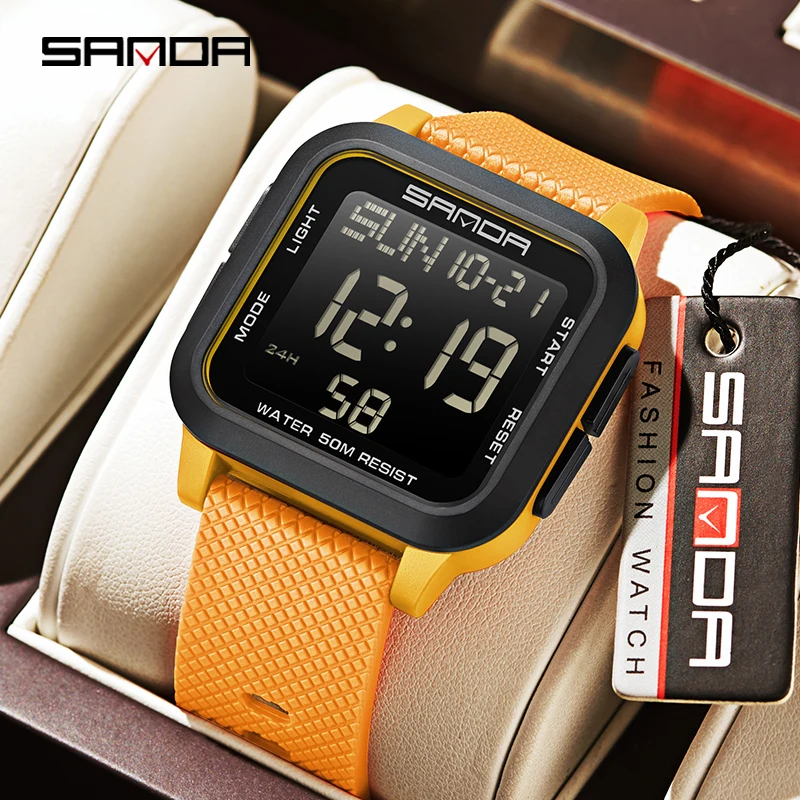 SANDA спортивные цифровые часы