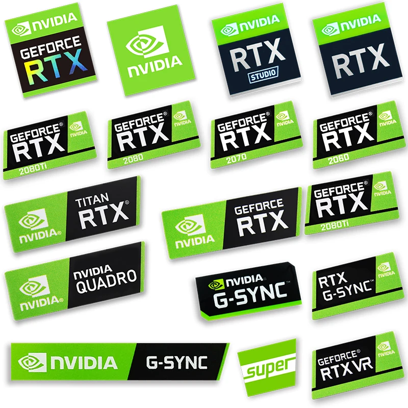 Наклейка на графическую карту 1 шт. RTX 2080Ti 2070 TITAN VR GTX 1650 1660Ti