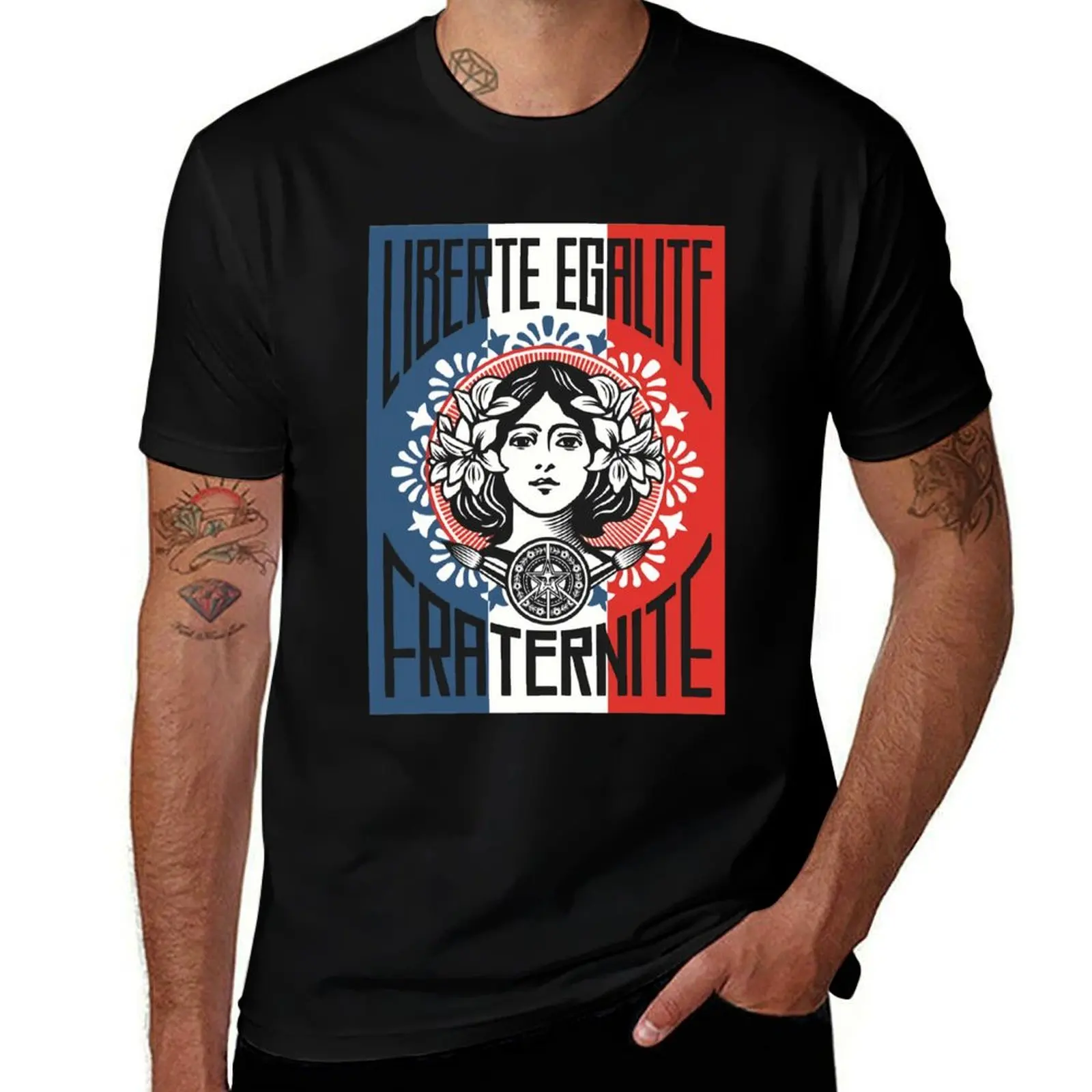 Shepard Liberte Egalite Fraternite \t футболка для мальчиков белые фигурки аниме винтажные топы