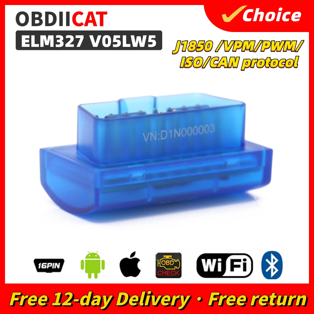 V05LW5 ELM327 WIFI OBD2 сканер V2.1 ELM 327 быстрая диагностика автомобильных разрывов для IOS