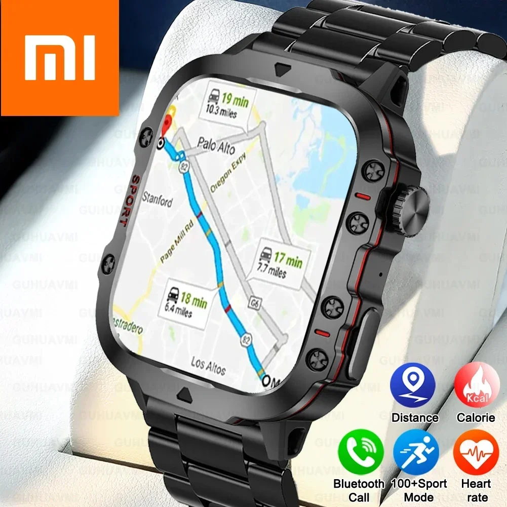 Xiaomi новые прочные военные GPS умные часы для мужчин AMOLED HD экран частыenza cardiaca chiamata