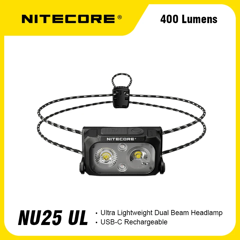 Фары NITECORE NU25 UL 400 люмен новое поколение класс водорода со встроенным