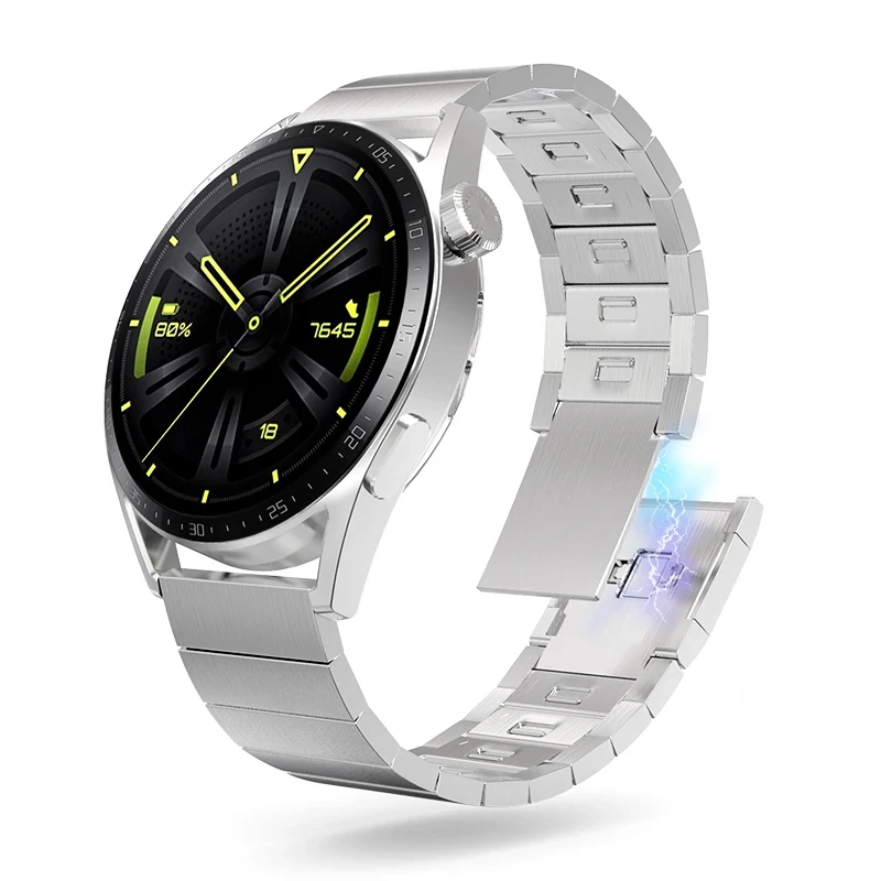Ремешок для часов из нержавеющей стали Huawei Watch 3/GT2 Pro Samsung Galaxy 3/Gear S3 Amazfit GTR/Stratos