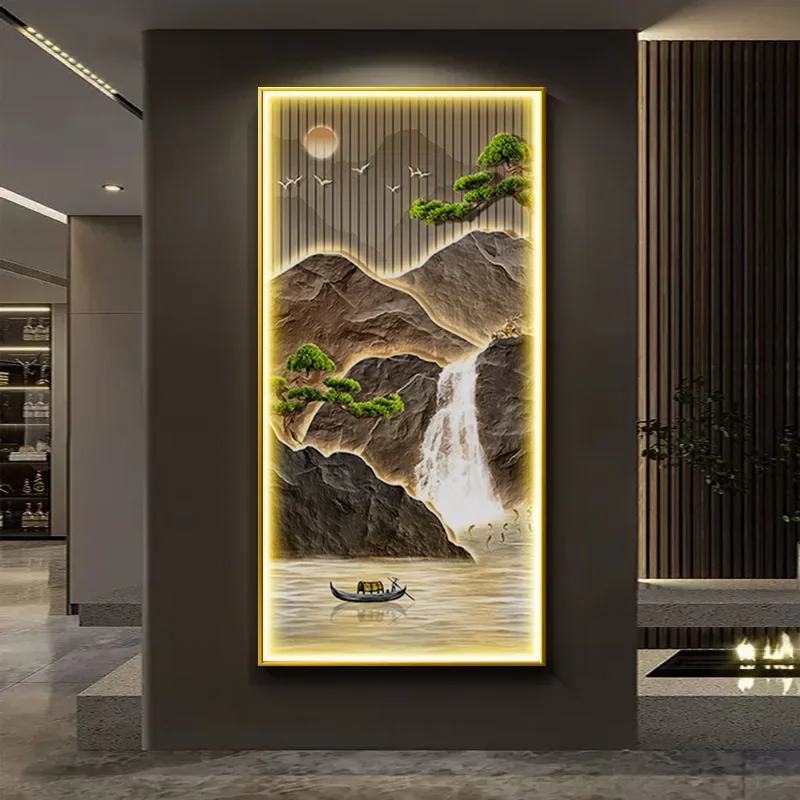 Для Griyay Pflanze предприятия Wand Lampe Kristall Porzellan Für Korridoriseur Wohnzimmer Moderne Wohnkultur H Kuield Malerei Wandbil
