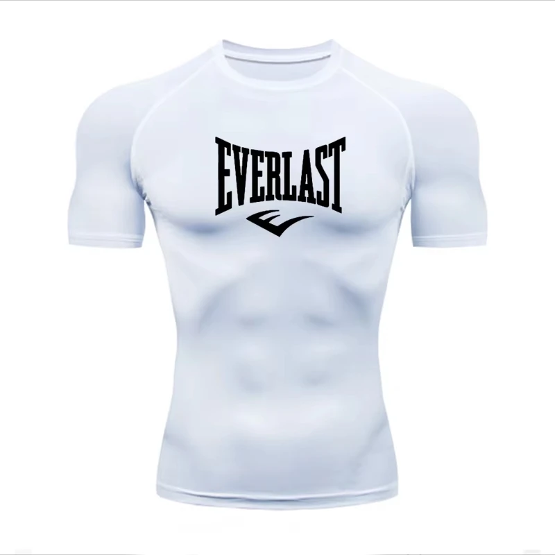 EVERLAST Мужская компрессионная футболка из полиэстера для бега