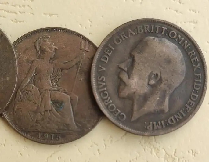31mm Britain 1911-1935 100% Real Genuine Comemorative Coin Original Collection | Badges