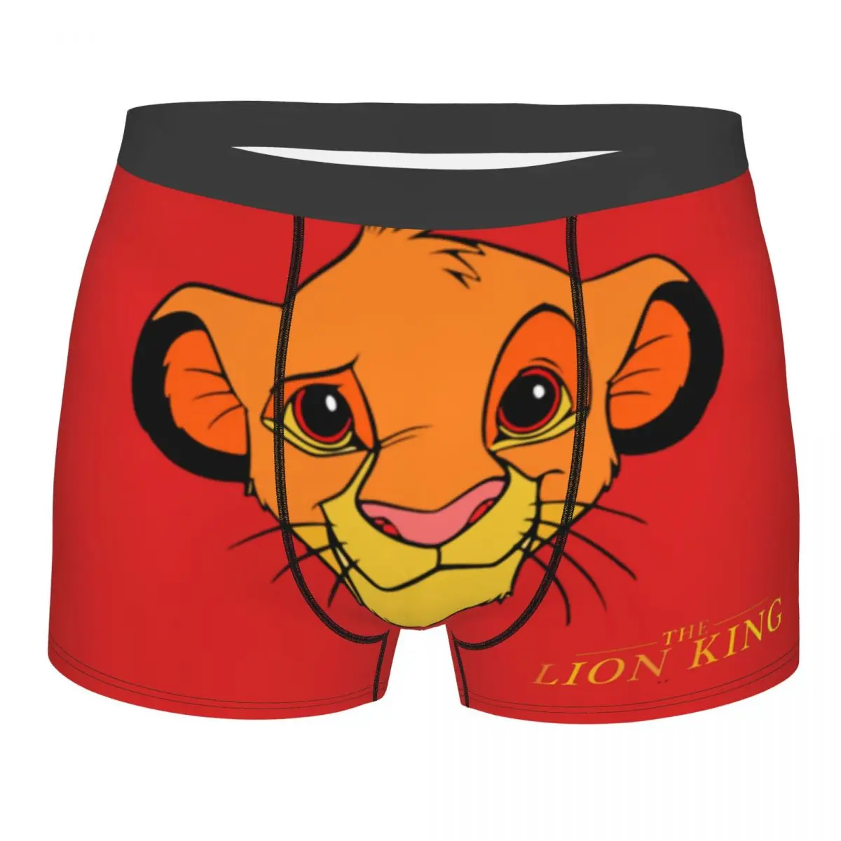 Трусы disneyneythe Lion King｠Film Simba Head Классические мужские трусы мужское нижнее белье