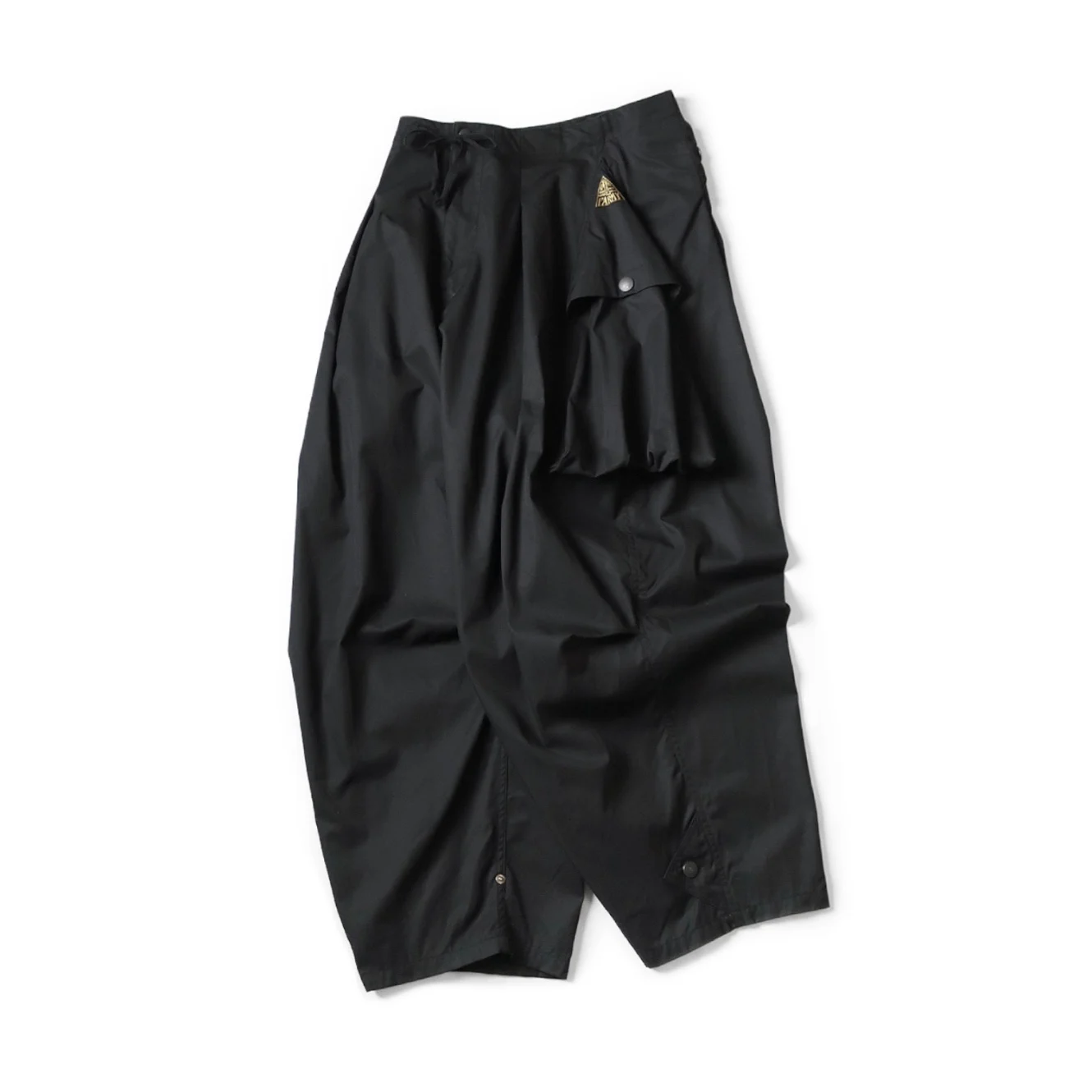 KAPITAL 25SS Нейлоновый плиссированный эластичный повседневный комбинезон с