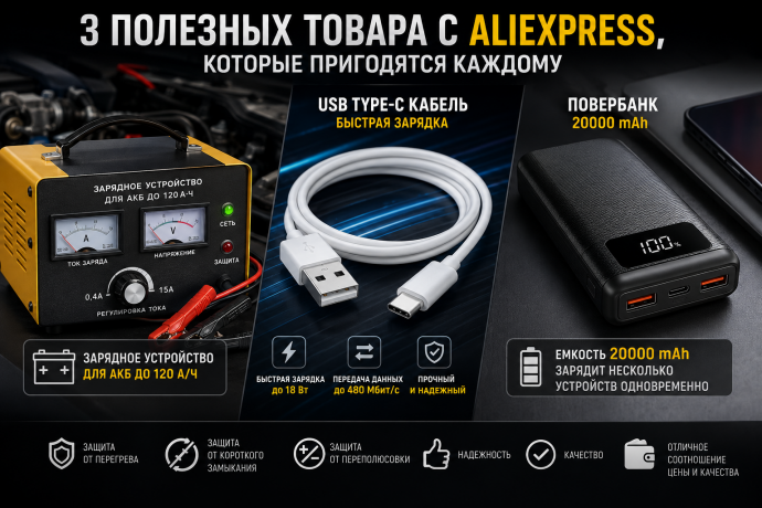 Три полезных товара с AliExpress, которые приго...